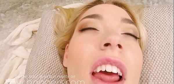  VR BANGERS Anatomy lesson with skinny blonde student